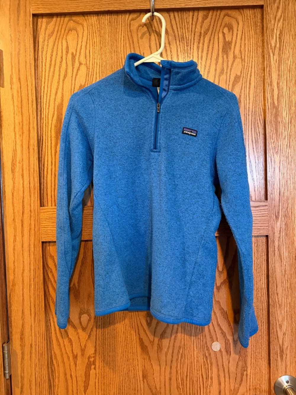 Patagonia Womens Blue Quarter-Zip Fleece Pullover Size XS
